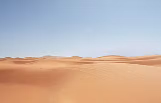 desert with clear blue skies